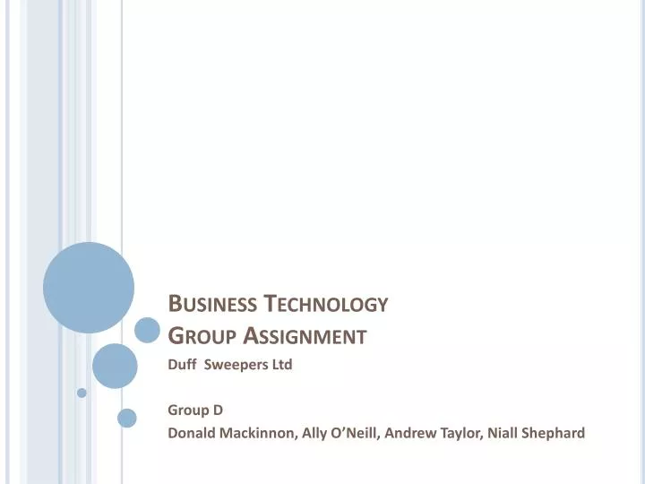 business technology group assignment