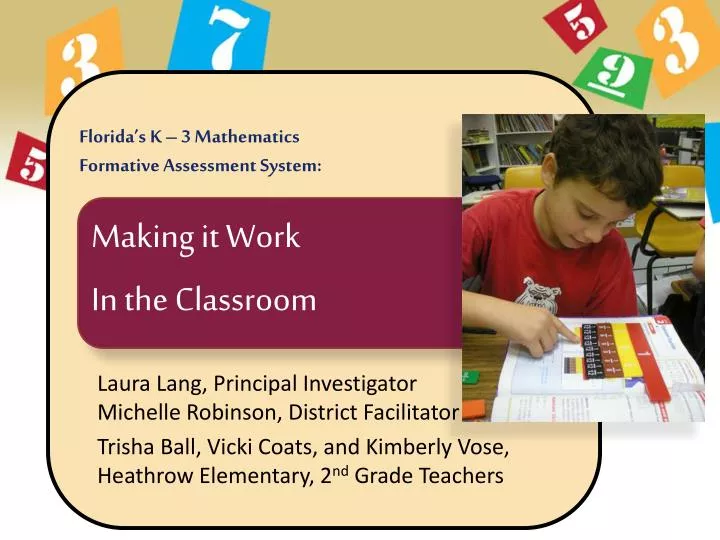 florida s k 3 mathematics formative assessment system