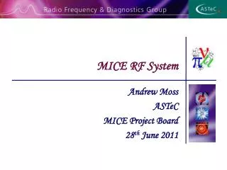 MICE RF System