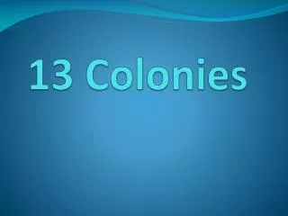 PPT - 13 Colonies Identification Quiz PowerPoint Presentation, Free ...