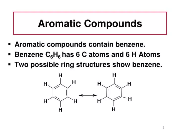 aromatic compounds