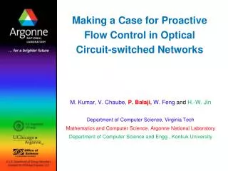 Making a Case for Proactive Flow Control in Optical Circuit-switched Networks