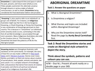 What is Aboriginal Dreamtime? Is Dreamtime a religion?