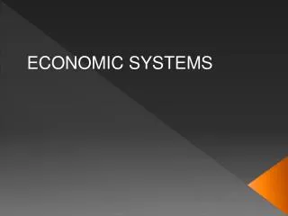 ECONOMIC SYSTEMS