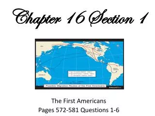 Chapter 16 Section 1