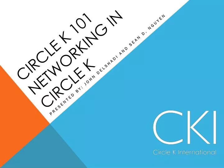 circle k 101 networking in circle k