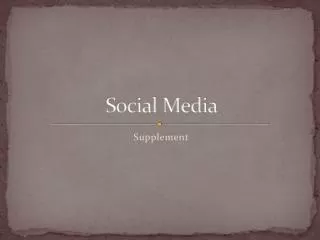 Social Media