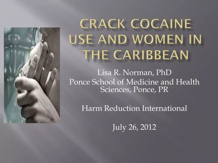 crack cocaine use and women in the caribbean