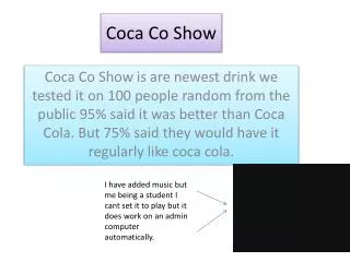 Coca Co Show