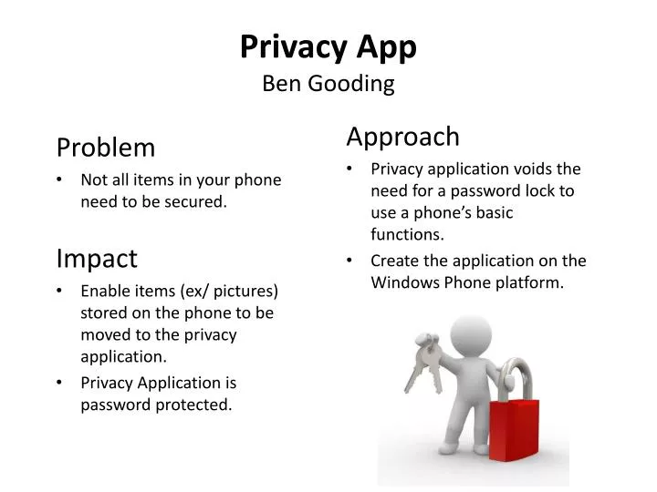 privacy app ben gooding