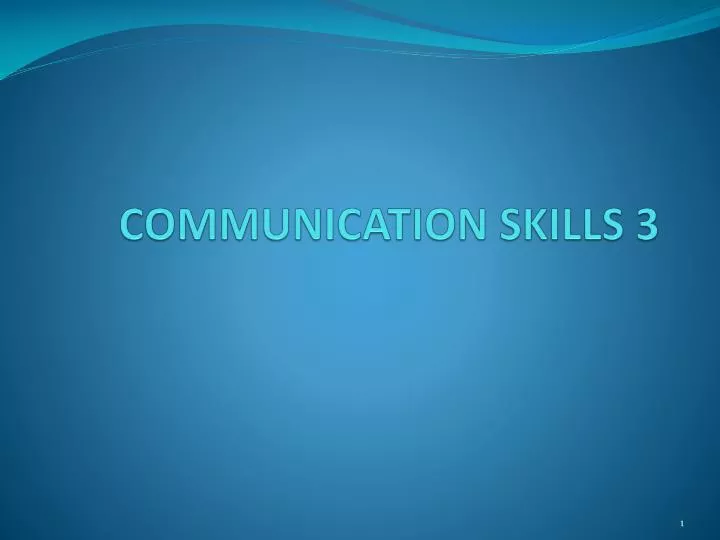 communication skills 3