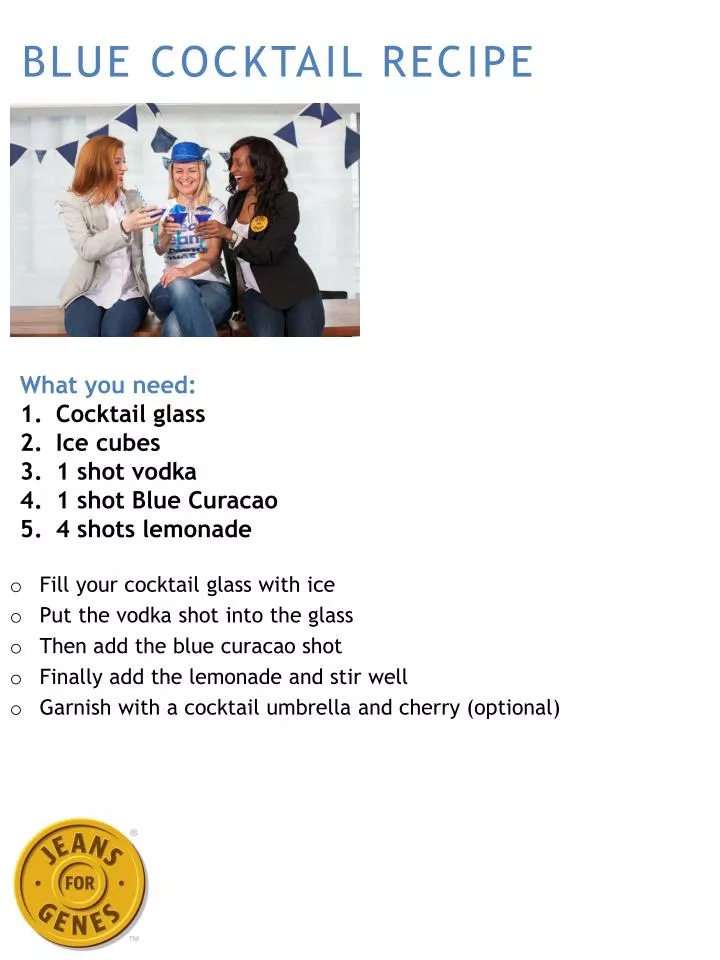 blue cocktail recipe