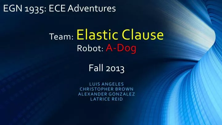team elastic clause robot a dog