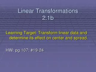 Linear Transformations 2.1b