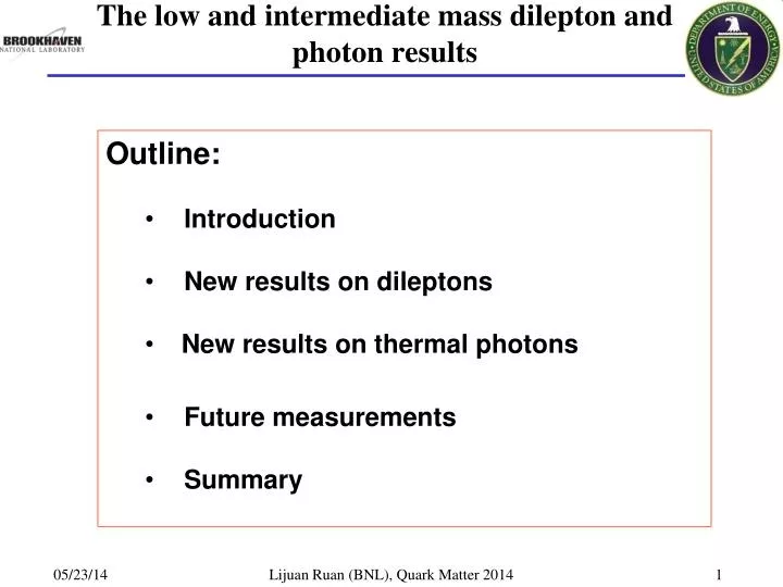 the low and intermediate mass dilepton and photon results