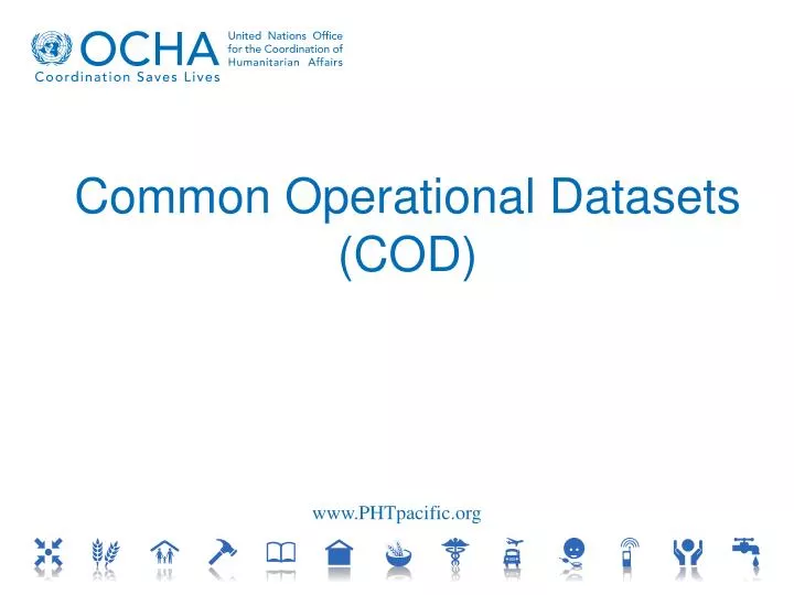 common operational datasets cod