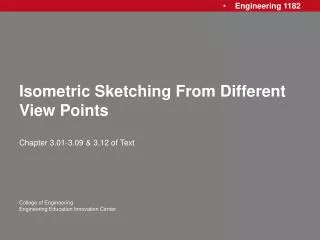 Isometric Sketching From Different View Points