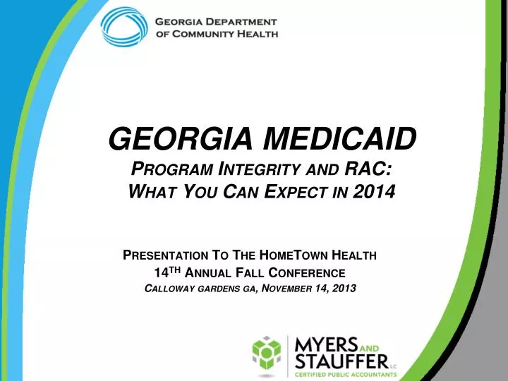 georgia medicaid program integrity and rac what you can expect in 2014