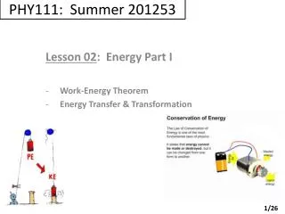 PHY111: Summer 201253
