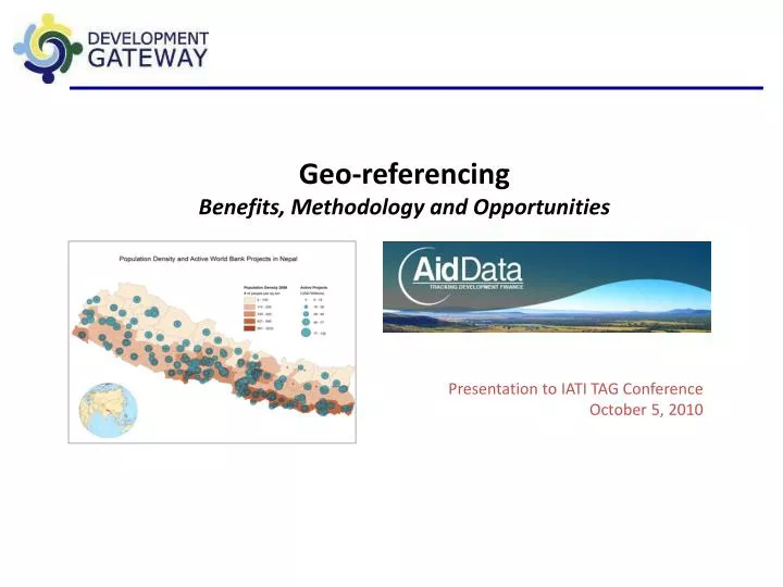 geo referencing benefits methodology and opportunities