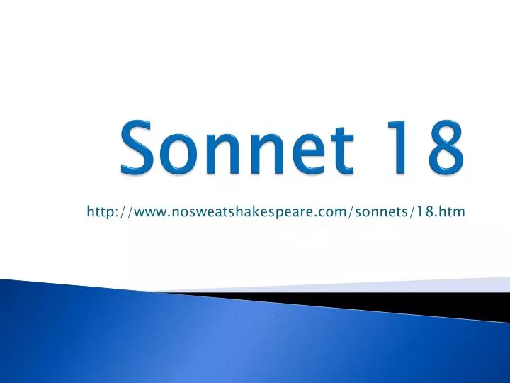 sonnet 18