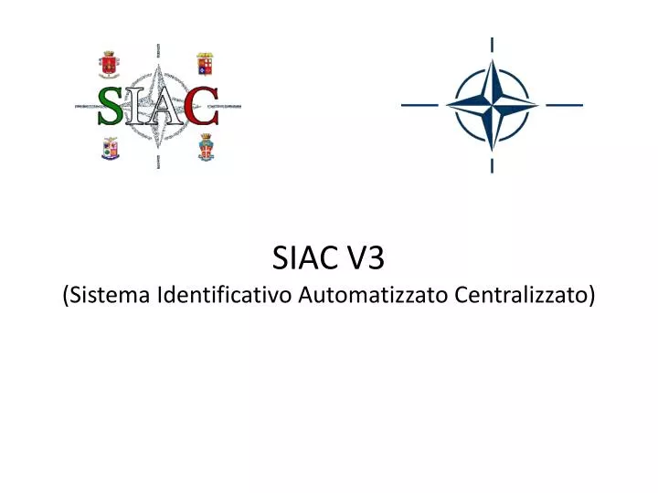 siac v3 sistema identificativo automatizzato centralizzato