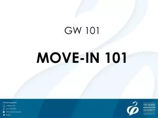 GW 101 MOVE-IN 101