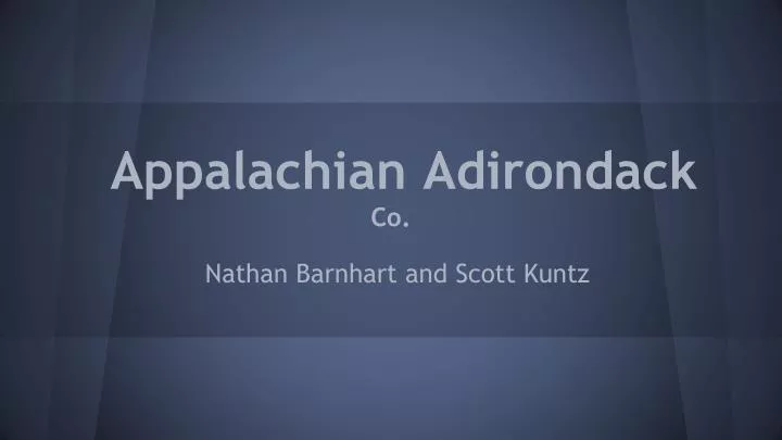 appalachian adirondack co