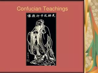 Confucian Teachings