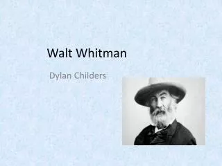 Walt Whitman