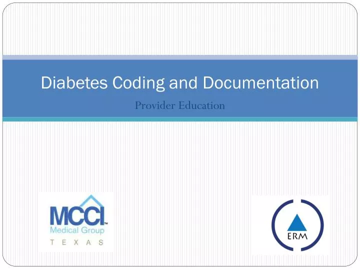 diabetes coding and documentation