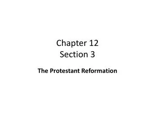 Chapter 12 Section 3
