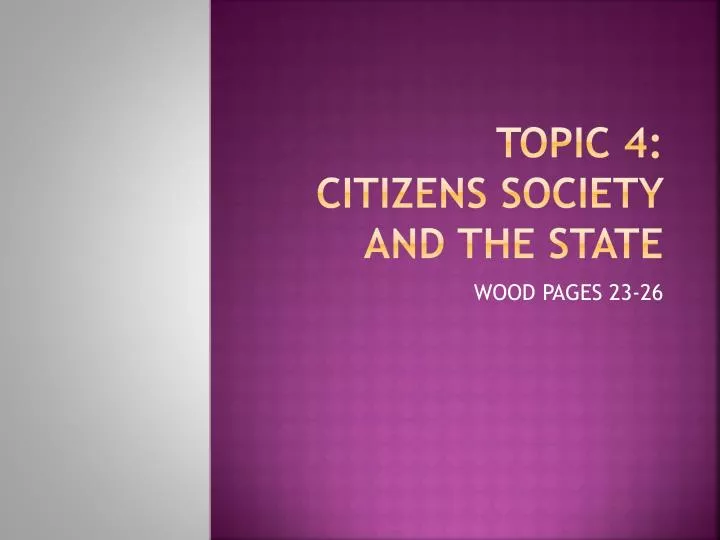 topic 4 citizens society and the state