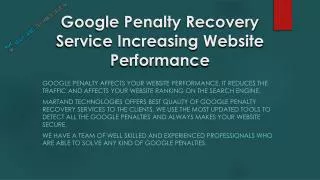 Effective Google Penalty Recovery Service-helps to bring bac