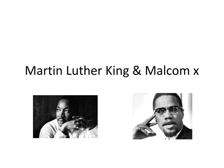 martin luther king malcom x