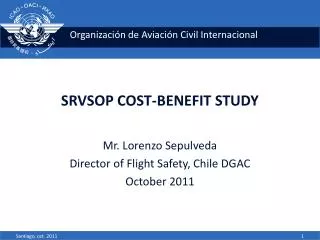 SRVSOP COST-BENEFIT STUDY