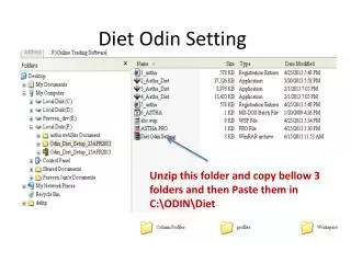 Diet Odin Setting