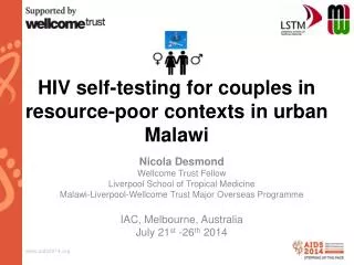 HIV self-testing for couples in resource-poor contexts in urban Malawi