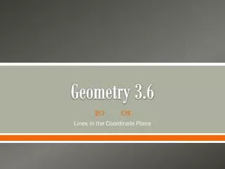 Geometry 3.6