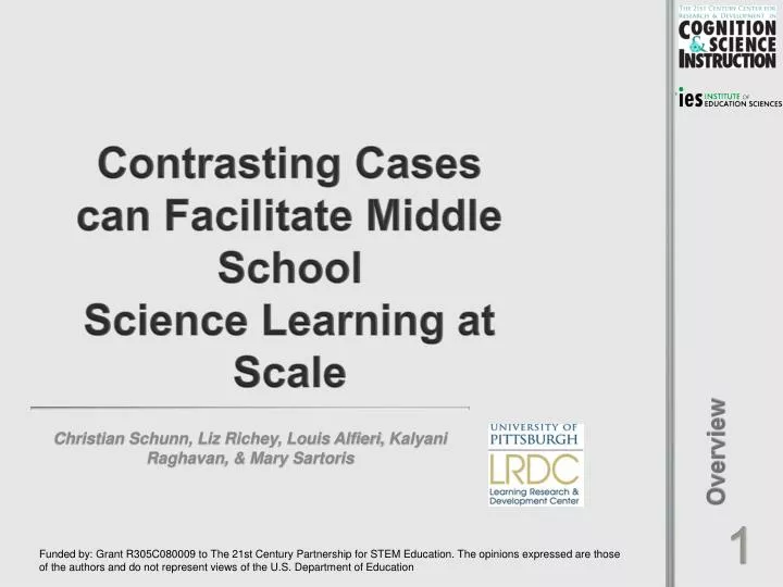 contrasting cases can facilitate middle school science learning at scale