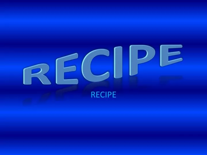 recipe