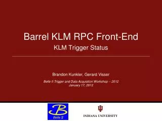 Barrel KLM RPC Front-End