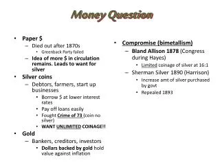 Money Question
