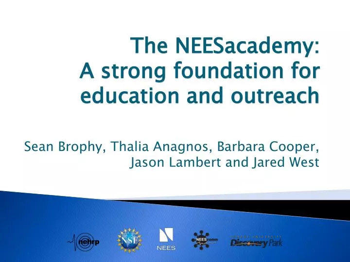 the neesacademy a strong foundation for education and outreach