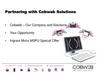 Partnering with Cobweb Solutions