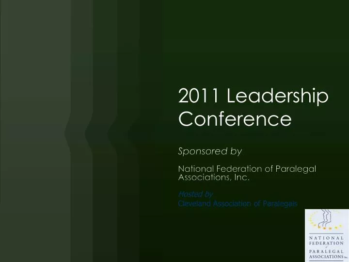 2011 leadership conference