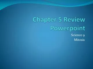 Chapter 5 Review Powerpoint