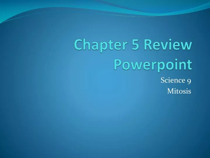 chapter 5 review powerpoint