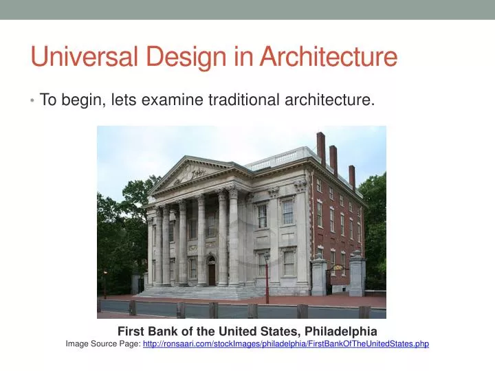 universal design in architecture