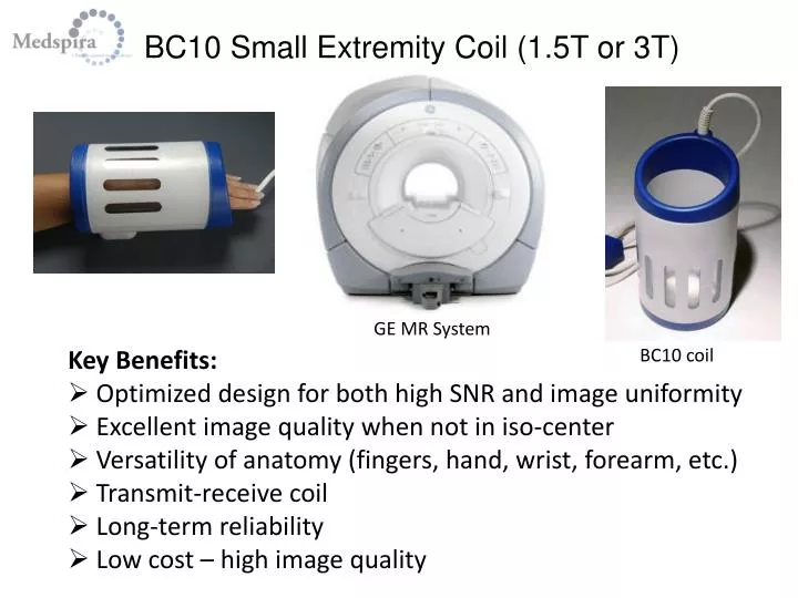 bc10 small extremity coil 1 5t or 3t